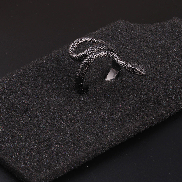 Wholesale Vintage snake ring open wound king cobra ring